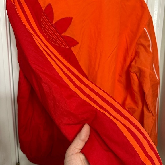 Adidas Women’s Japona TT Track Jacket XS Red Orange Adicolor Zip Windbreaker NWT - Picture 6 of 10